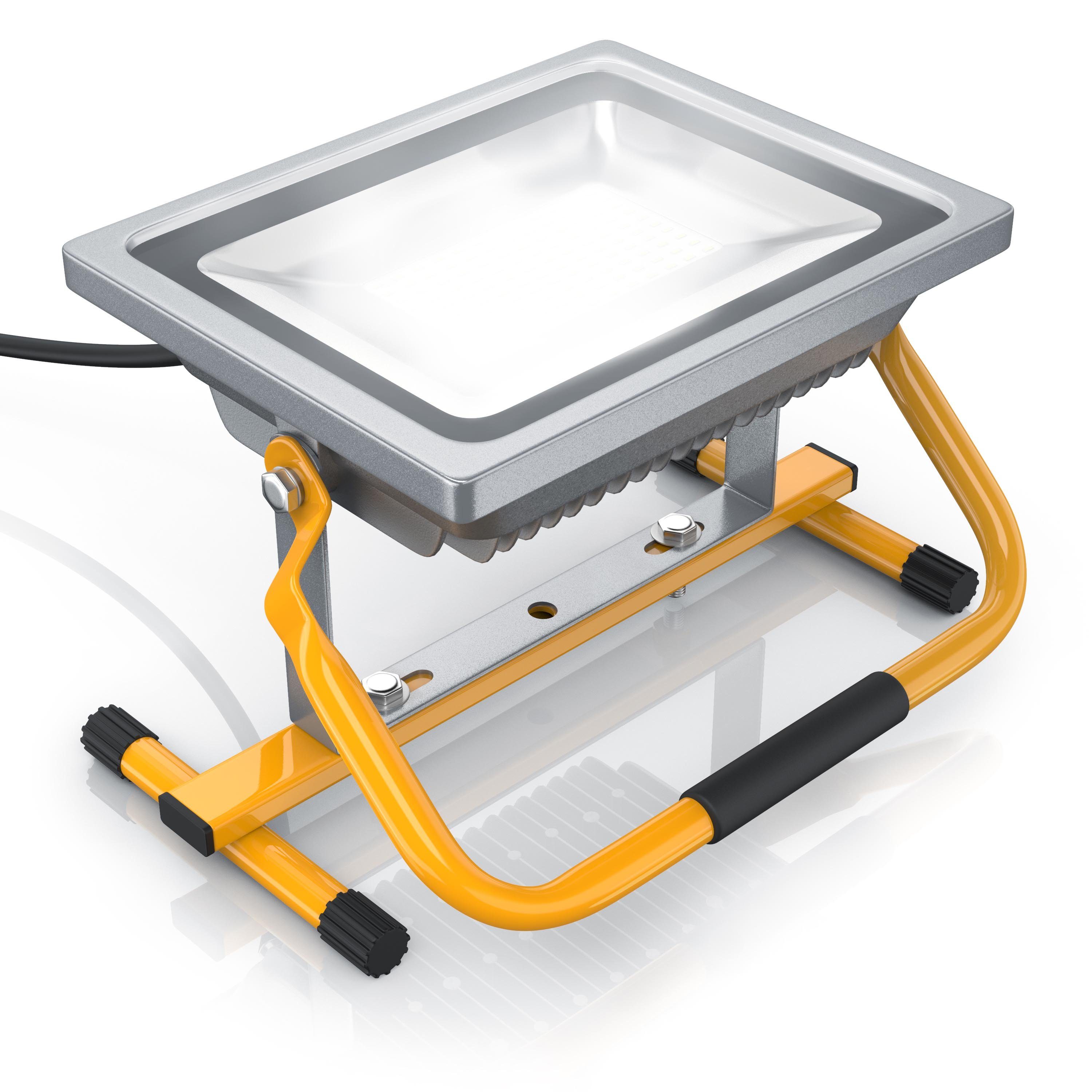 Brandson Baustrahler, 50W LED Outdoor-Baustrahler IP65-Schutzart / Geringe Wärmeentwicklung
