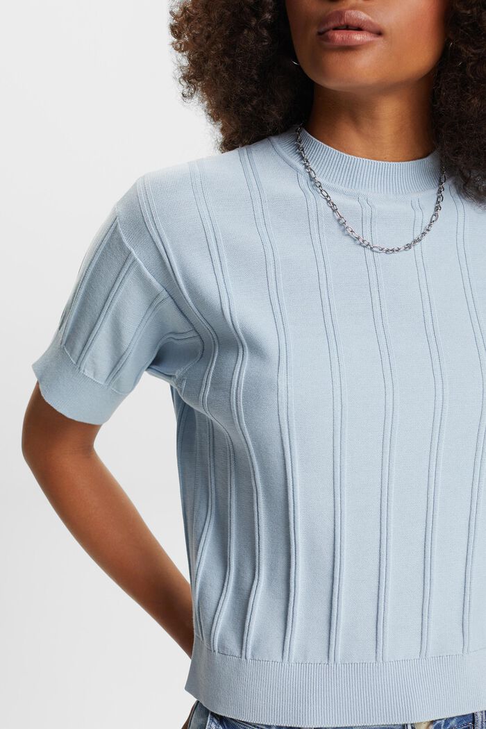 Kurzarmpullover, 100 % Baumwolle