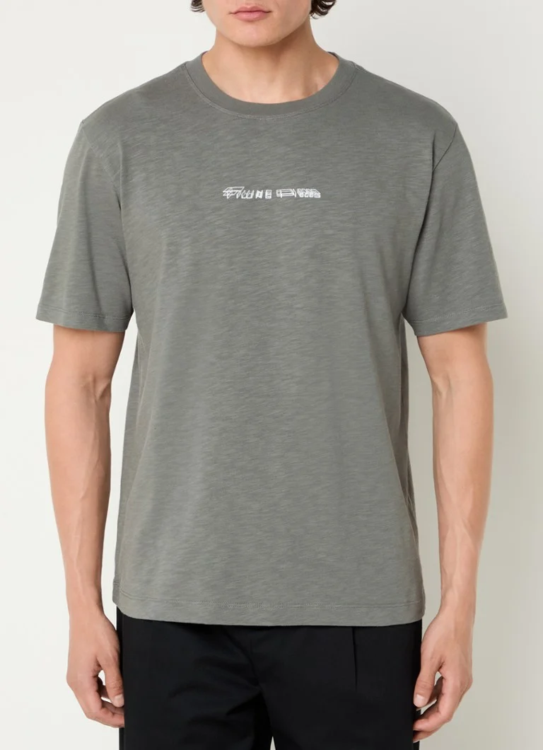 Filling Pieces Chrome T-shirt with logo and back print