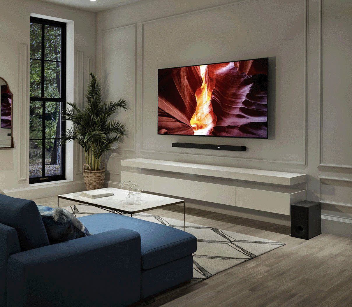 Sony HT-A5000 Premium + SA-SW3 Subwoofersystem - 5.1.2 Soundbar (360° Spatial Sound Mapping-Technologie, Acoustic Center Sync)