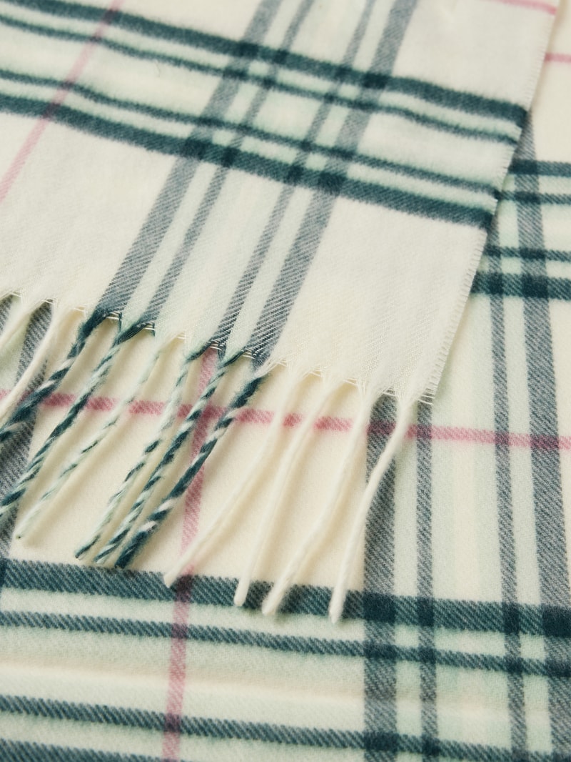 Schal mit Karomuster in offwhite