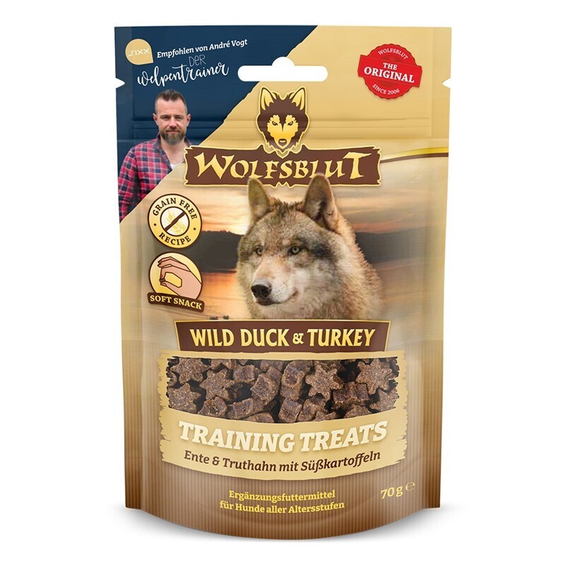 WOLFSBLUT Snacks WOLFSBLUT - Training Treats Wild Duck & Turkey 2x70g