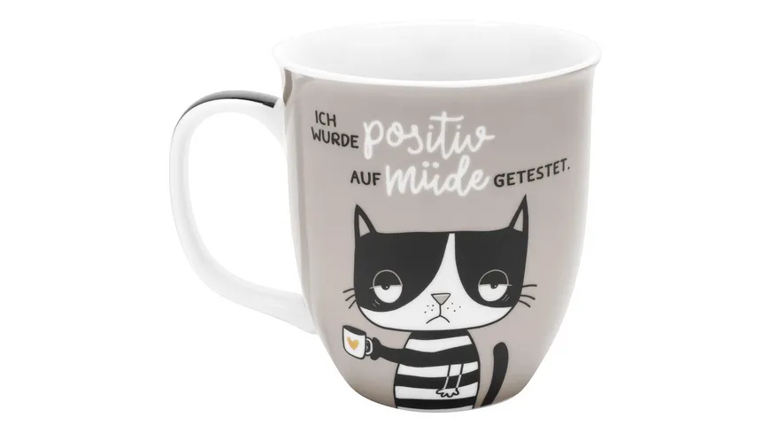 HAPPYLIFE Tasse »Positiv auf müde getestet«