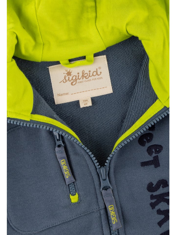 Sigikid Sweatjacke Sporty Dino in Blau günstig kaufen