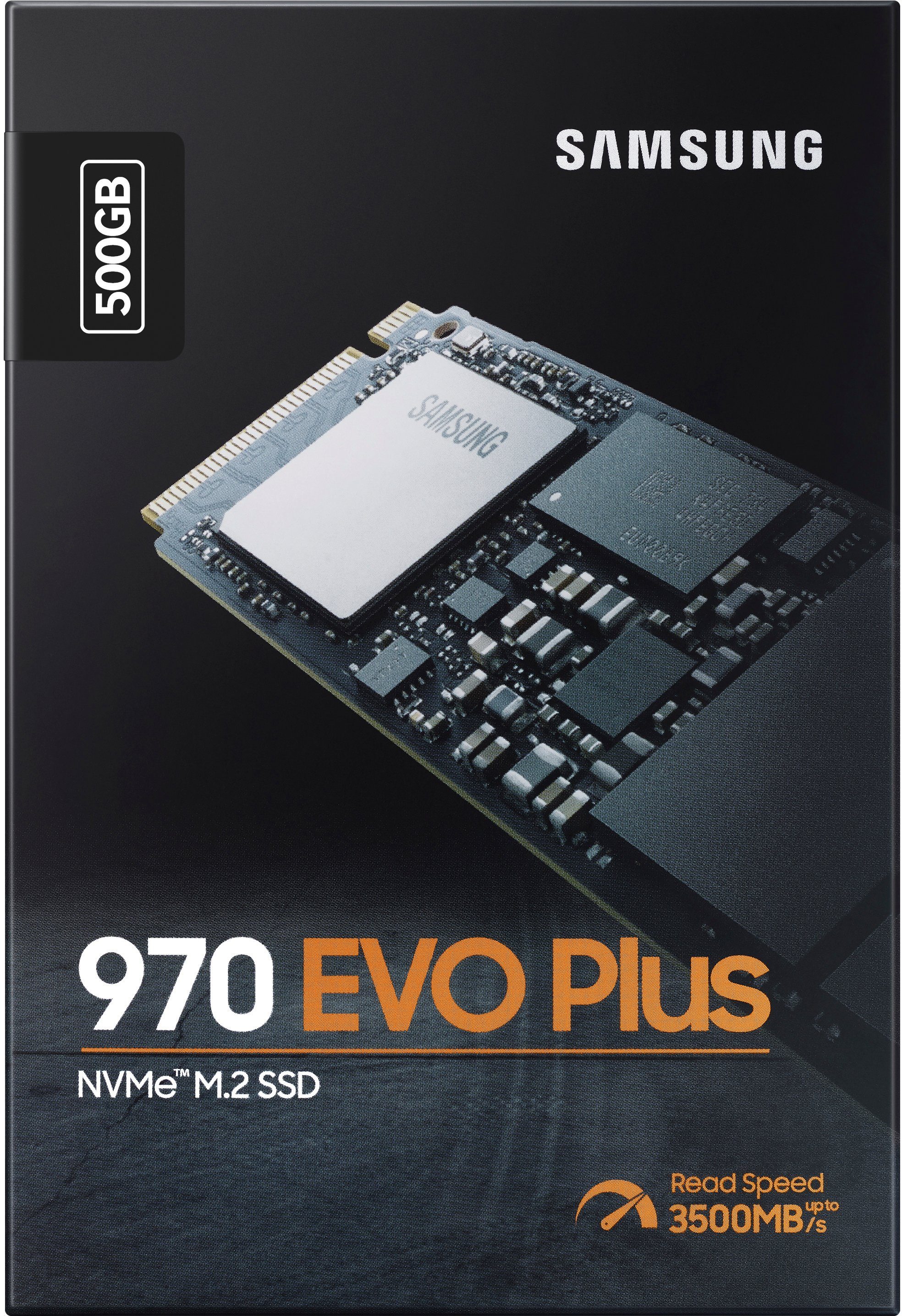 Samsung 970 EVO Plus NVMe™ M.2 1 TB interne SSD (500 GB) 3500 MB/S Lesegeschwindigkeit, 3300 MB/S Schreibgeschwindigkeit