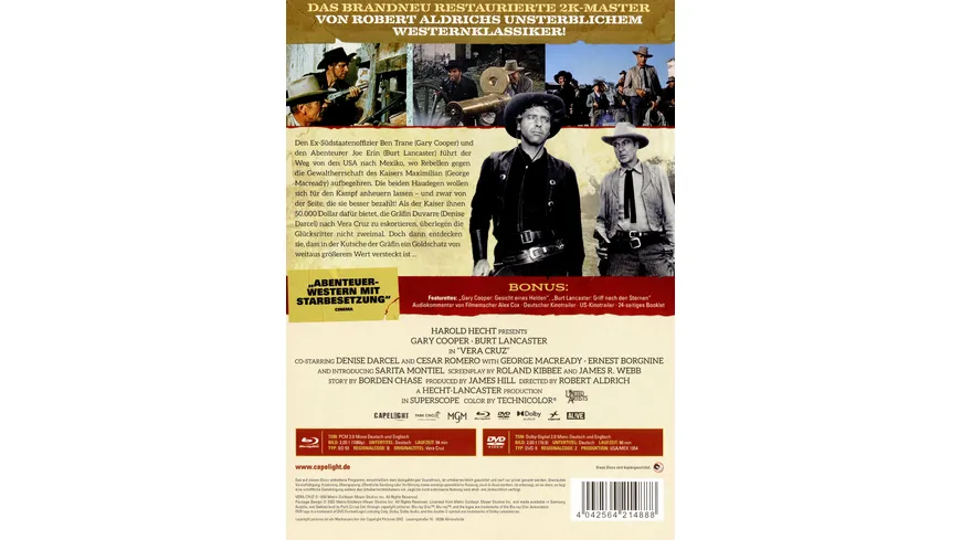 Vera Cruz - 2-Disc Limited Collector's Edition im Mediabook  (+ DVD)