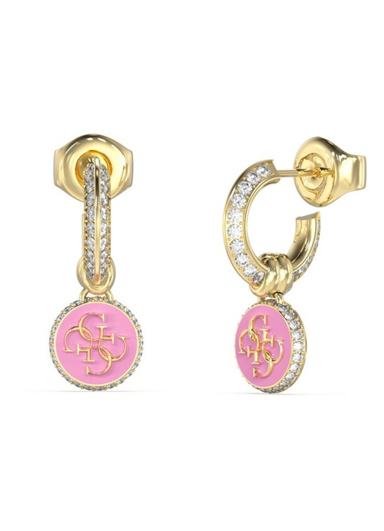 Orecchini a cerchio con cristalli GUESS JUBE04054JWYGPXT-U