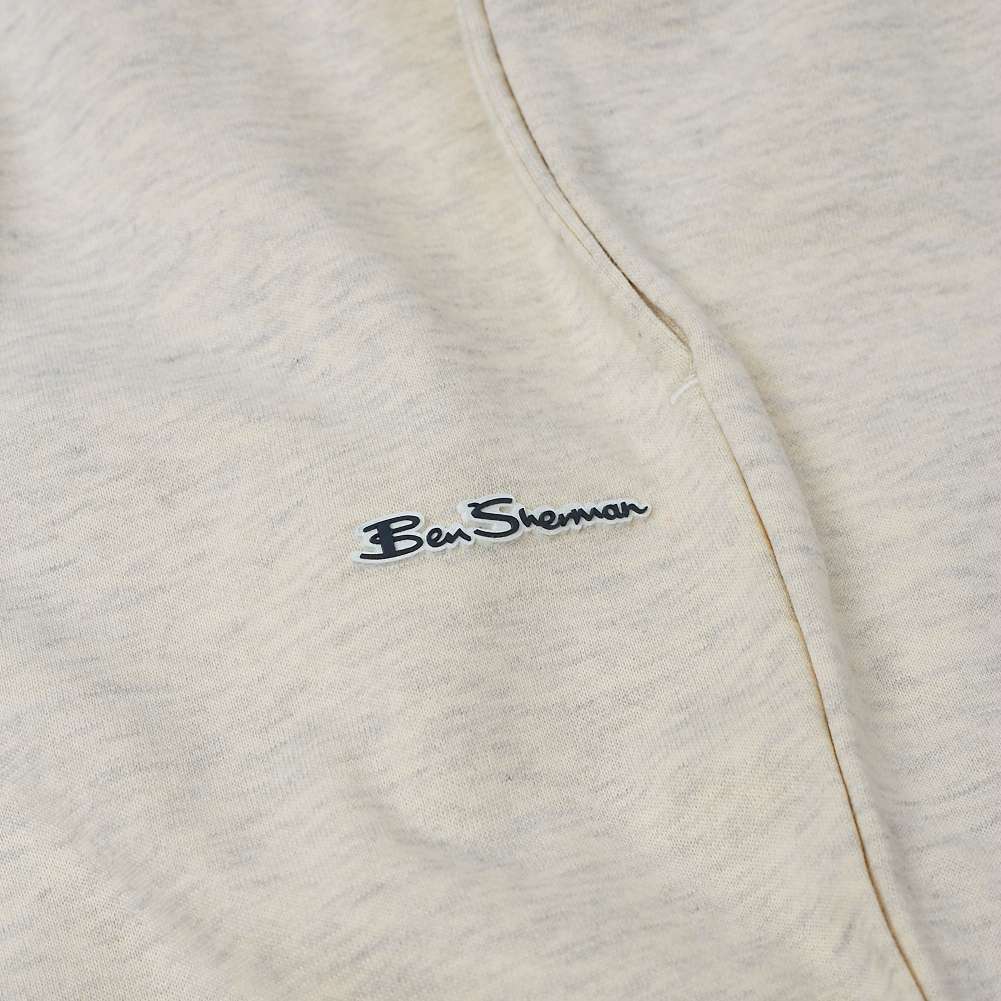 BEN SHERMAN Rubberised Logo Herren Jogginghose 0066977E-ECRU