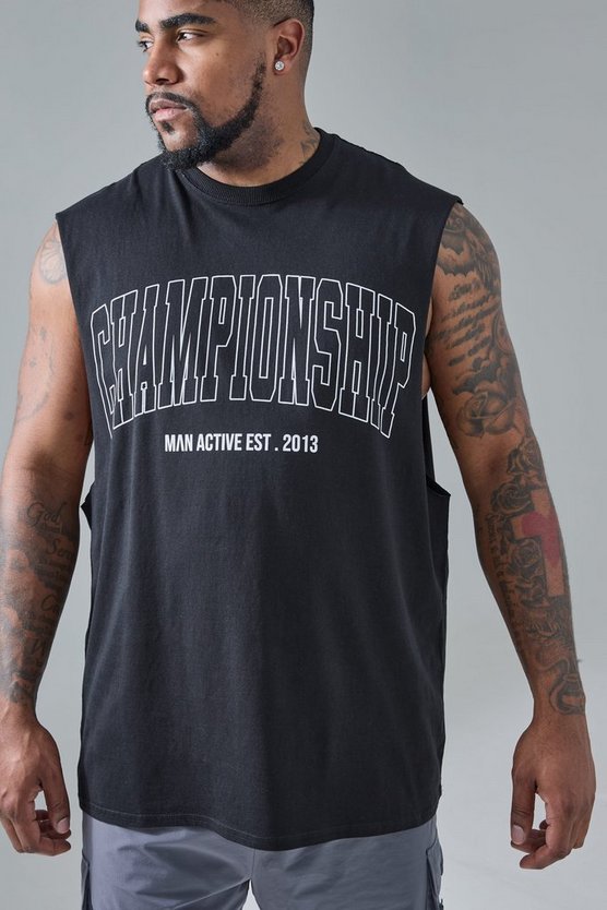 Plus Man Active Gym Championship Tanktop