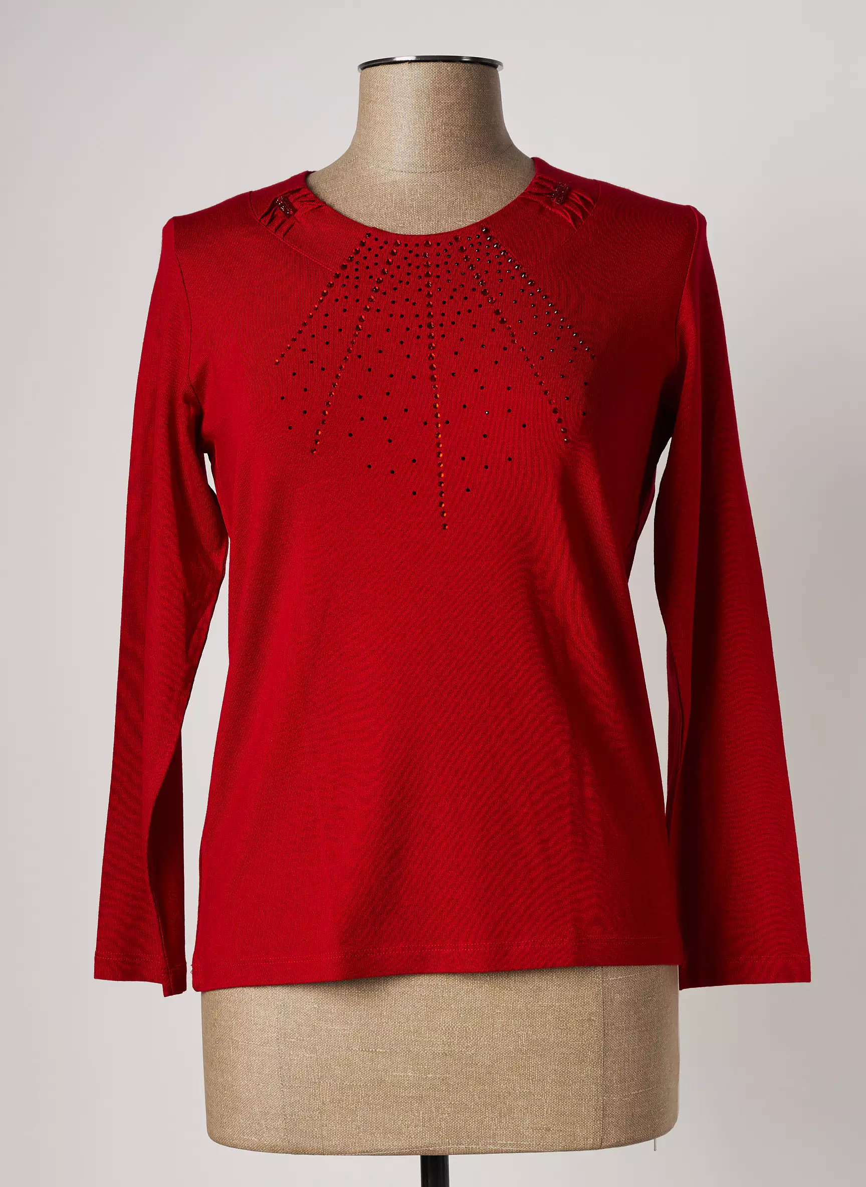 Griffon Tshirts Femme couleur rouge