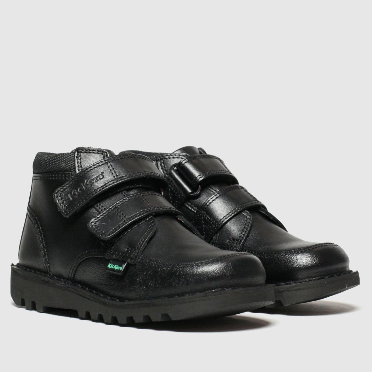 Kickers fekete kick scrub hi fiú junior csizma