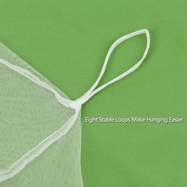 Sekey Moskitonetz Schutznetz XXL Insektenschutz Fliegennetz Doppelbett für In- & Outdoor, 220x100x200cm für Einzelbetten