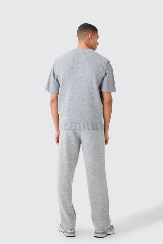 Lockere Strick-Hose