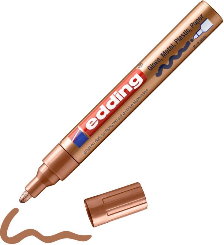 edding 750 Permanent Lackmarker Kupfer Mittel Rundspitze 2 - 4 mm