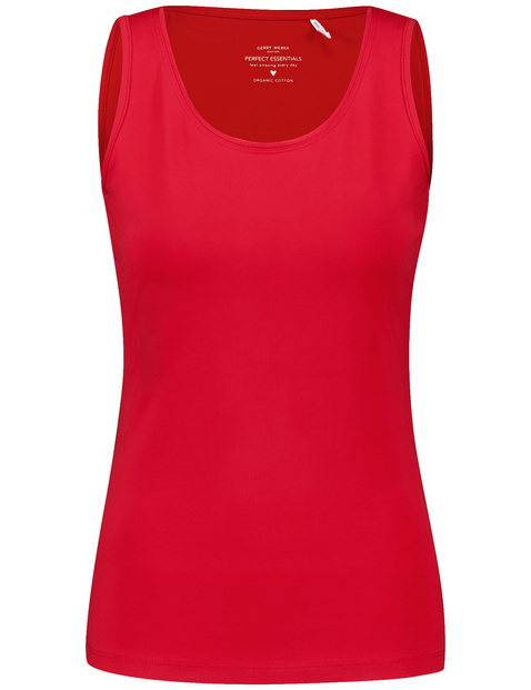 Basic Top aus nachhaltigem Baumwoll-Stretch