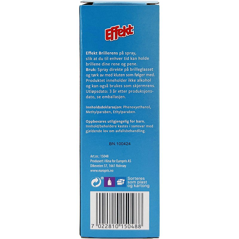 Effekt Brillerens 100 ml, Effekt