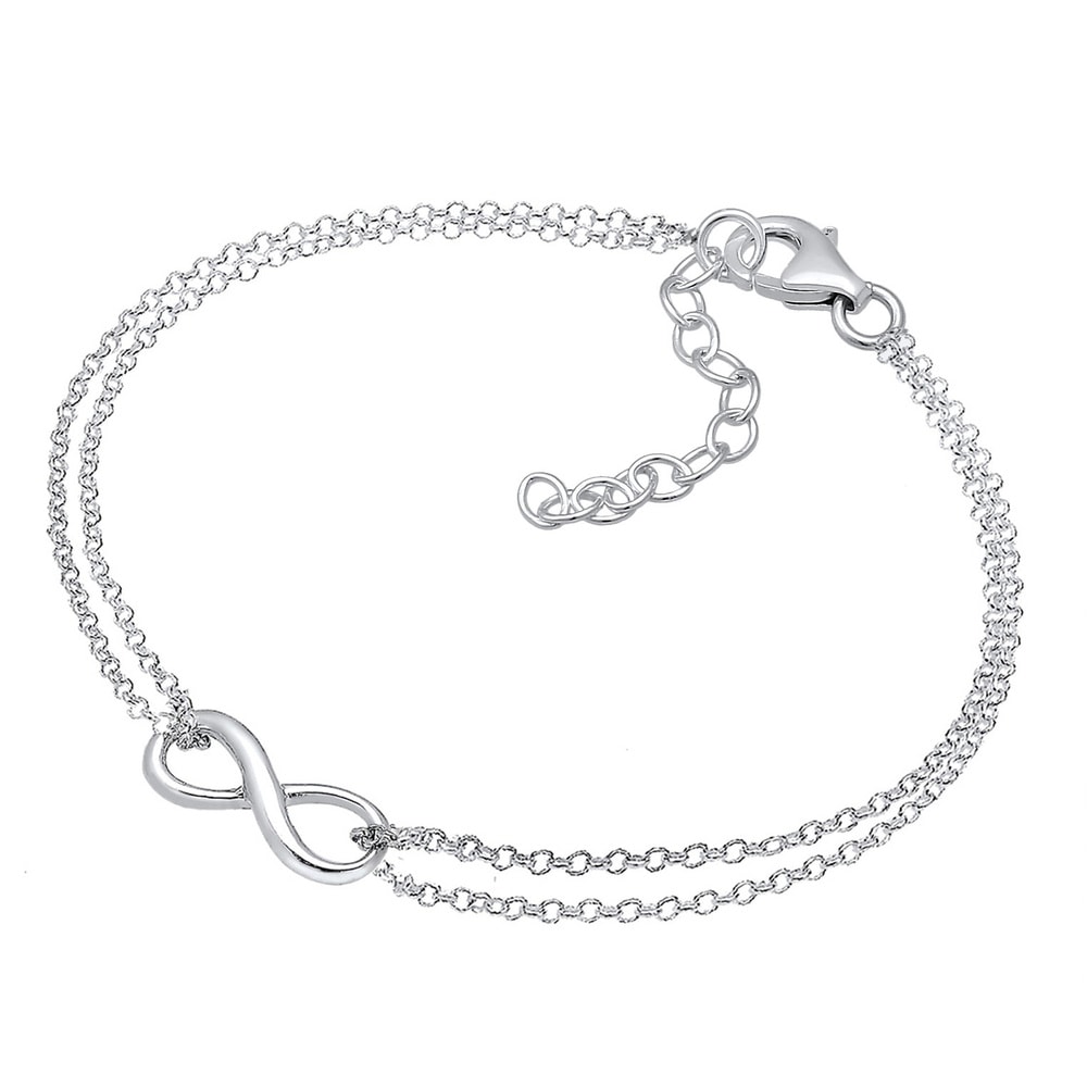 Elli Elli Bracelet Femmes Infinité Tendance Symbole en Argent Sterling 925 Bracelet