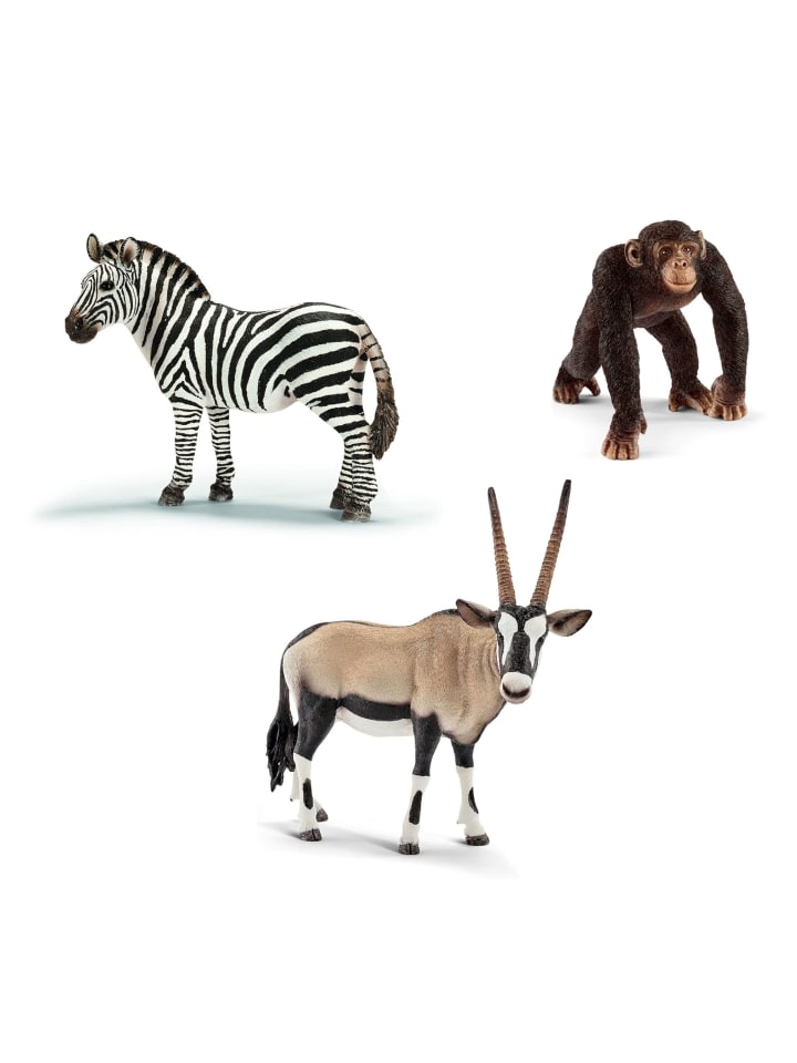 Schleich Tierfiguren - Afrika-Set mit 12 Tieren in bunt günstig kaufen onesize