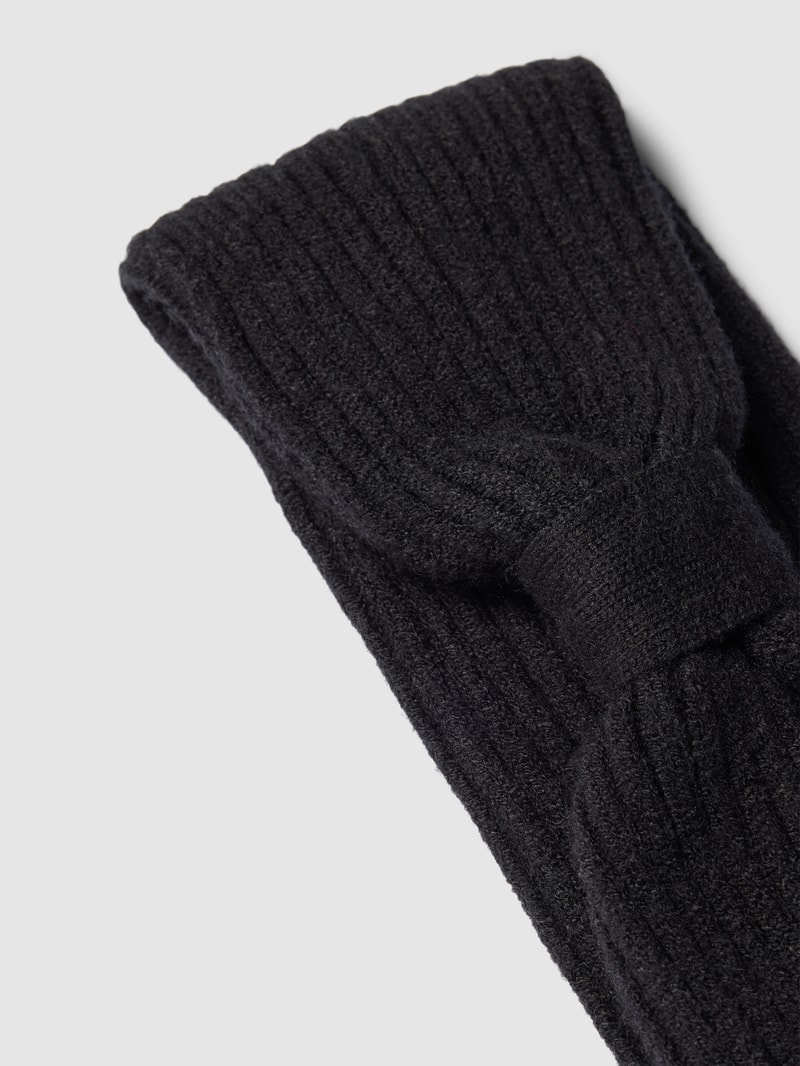 Stirnband mit Schleifen-Detail Modell 'ZENNA' in schwarz