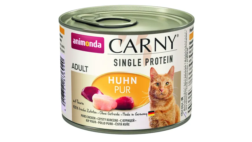 ANIMONDA Katzennassfutter Carny Adult Single Protein Huhn pur 200 g