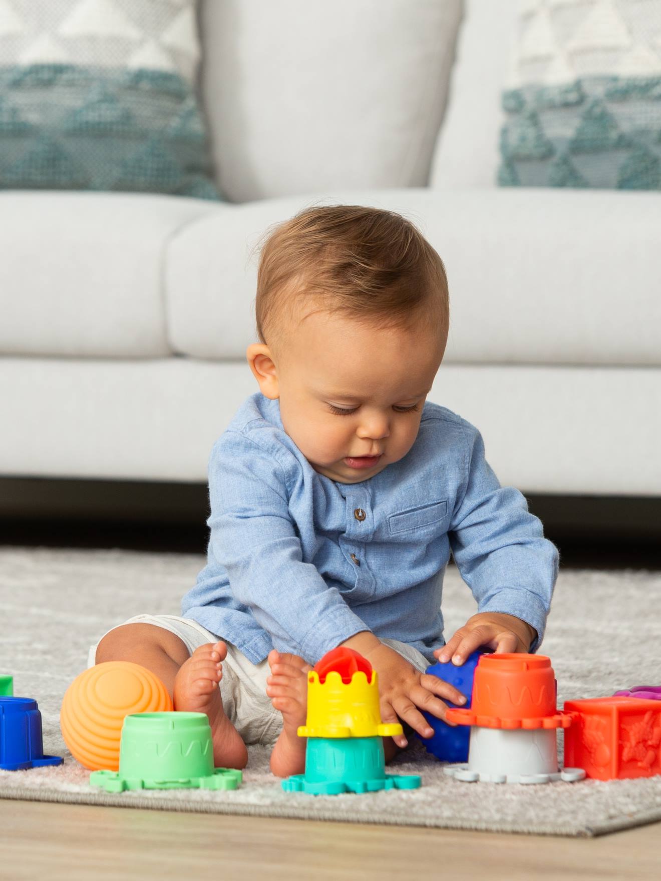 Coffret balles, cubes et gobelets Infantino multicolore