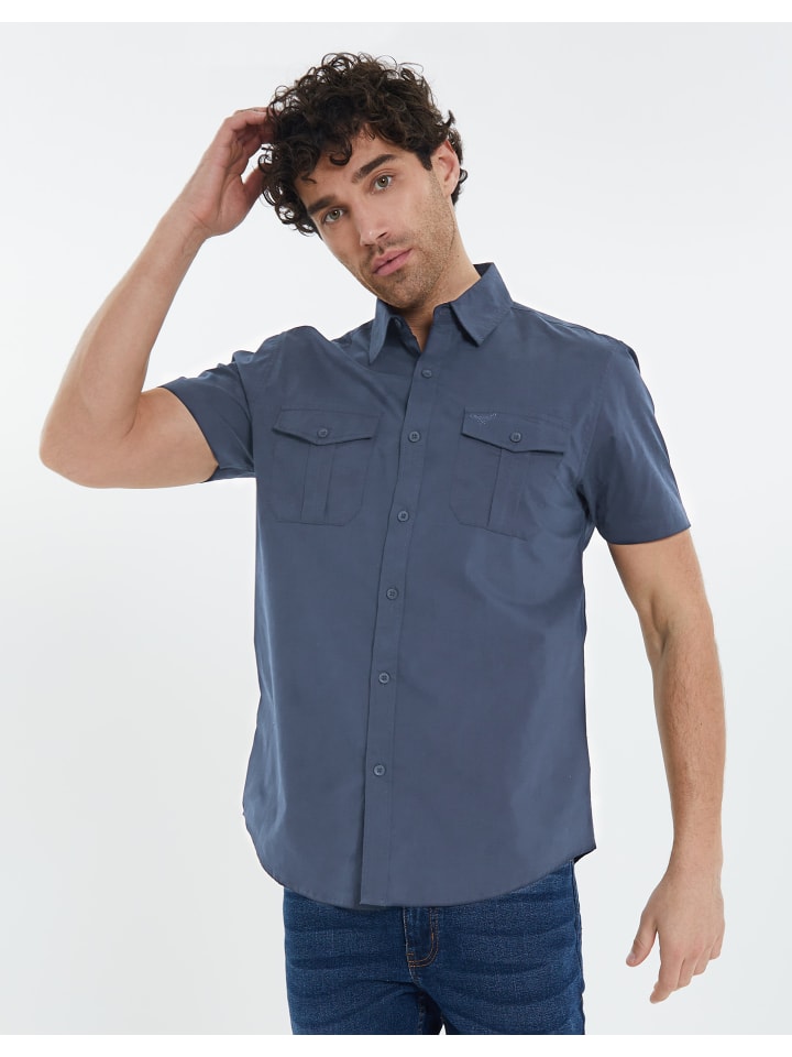 Threadbare Kurzarmhemd THBFurore in Dusky Blue günstig kaufen