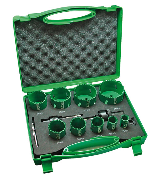Set carotă HiKOKI Accessories 752176, mecanică nr. 2, BI-Metal, 9 piese