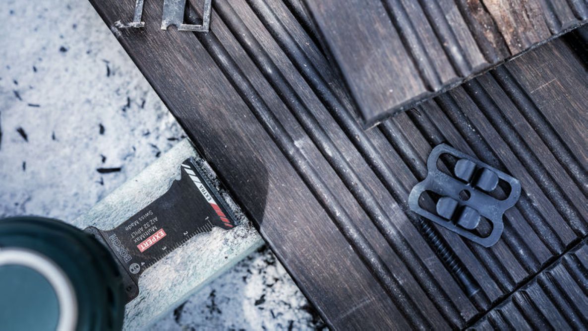 Bosch Blue Accessories 2608902397 EXPERT Starlock -pinnoitettu kovametalliupposahanterä AIZ 32 APILT kovametalli, monimateriaalinen, kaarevarakenteinen 32 x 46 mm 1 irtopakkaus
