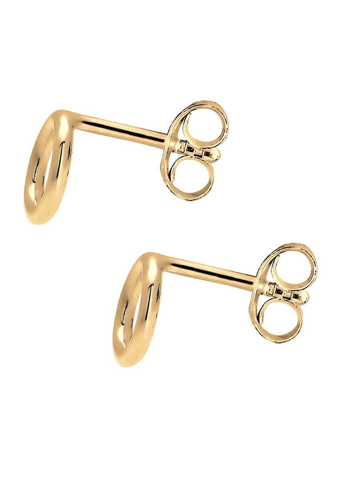Elli Women's Minimalist Geometric Circle Stud Earrings in 925 Sterling Silver