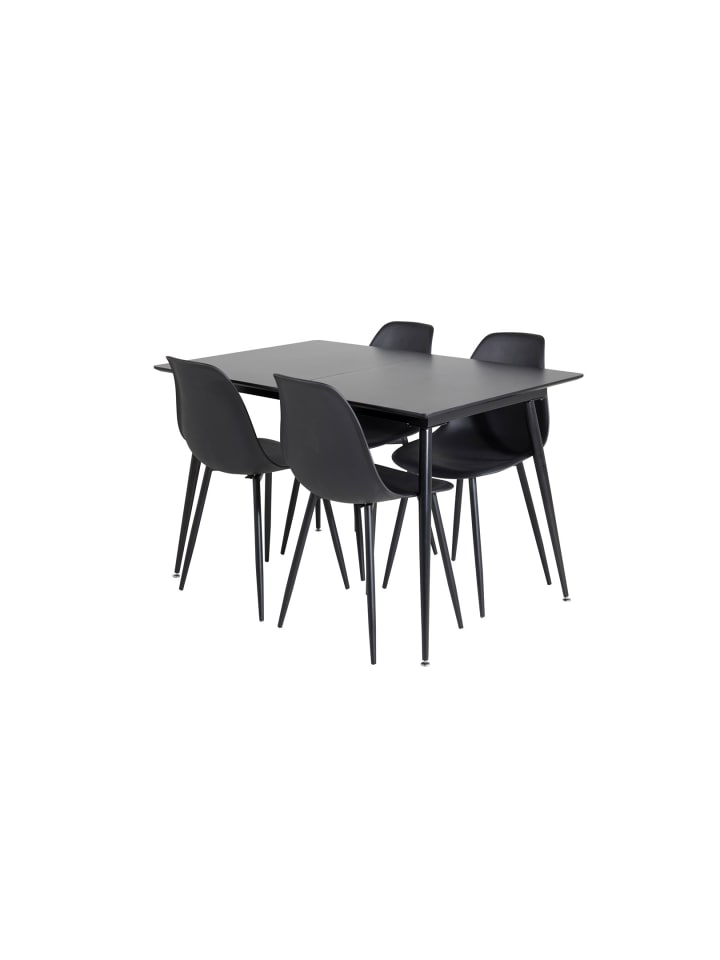 ebuy24 Essgruppe Silar 16 (5-teilig) Schwarz 90 x 120 cm günstig kaufen onesize
