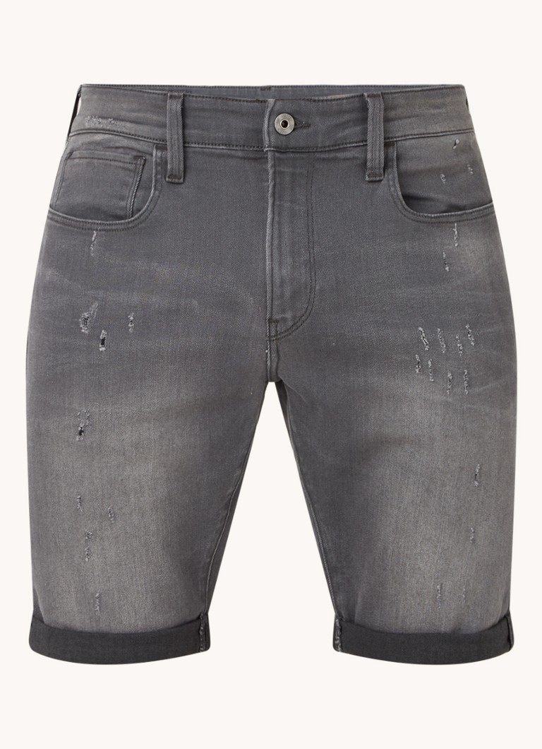Pantaloni scurți din denim G-Star RAW Slim Fit, spălați