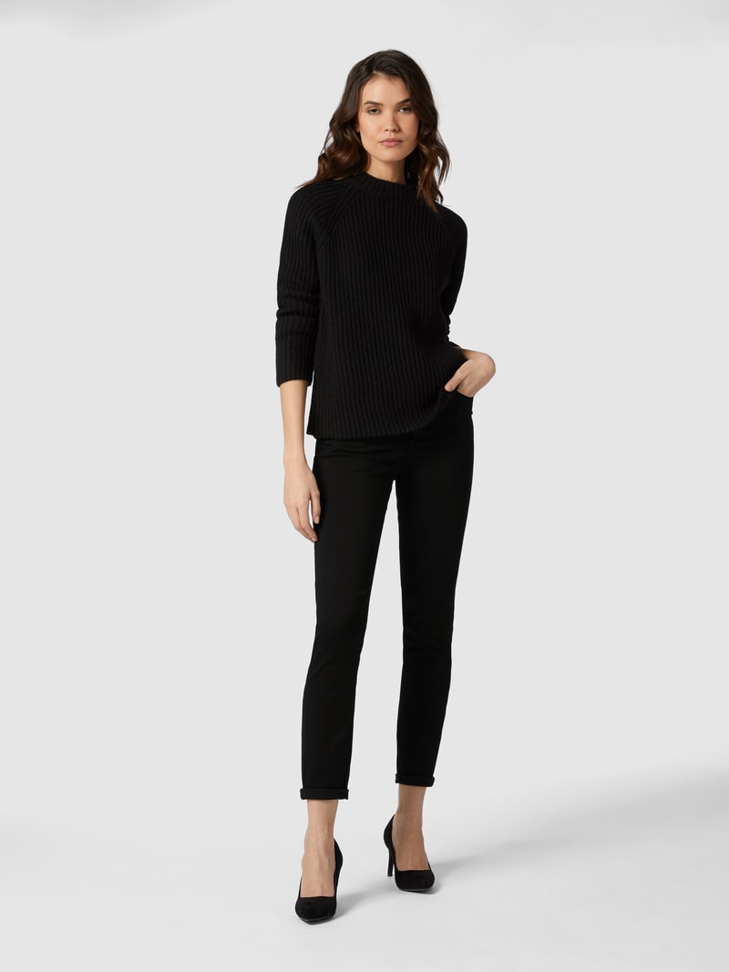 Coloured Skinny Fit Jeans in schwarz