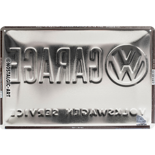 Nostalgic Art Retro Blechschild 20x30cm, Motiv "VW Garage", 1 Stück - ATU