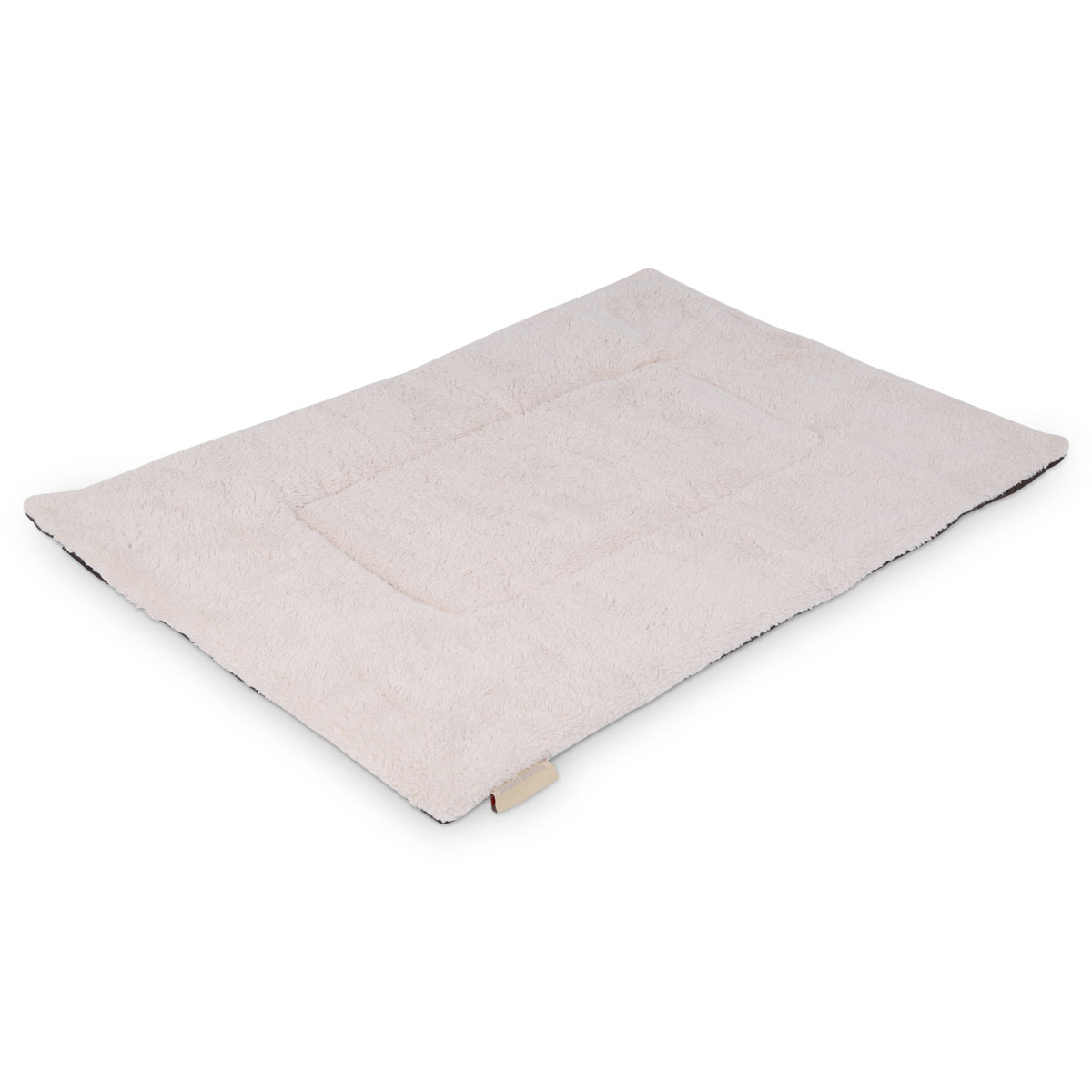 Wolters Reisedecke mit Schaffell-Imitation braun 100x70cm