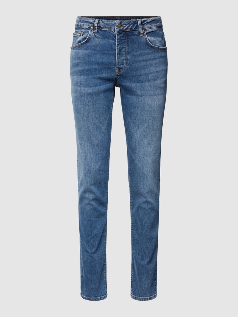 Slim Fit Jeans mit Stretch-Anteil in dunkelblau