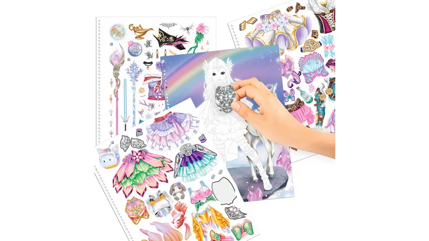 TOPModel Create your TOP Model - Malbuch mit Stickern Fantasy