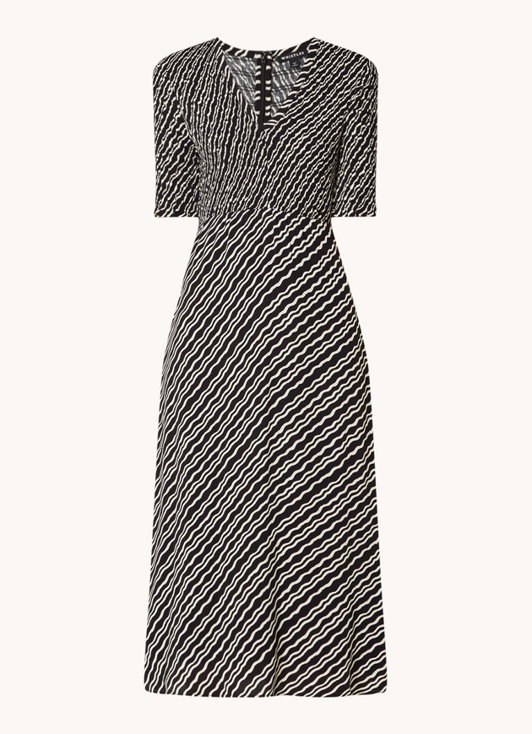 Rochie midi cu imprimeu zebră Whistles