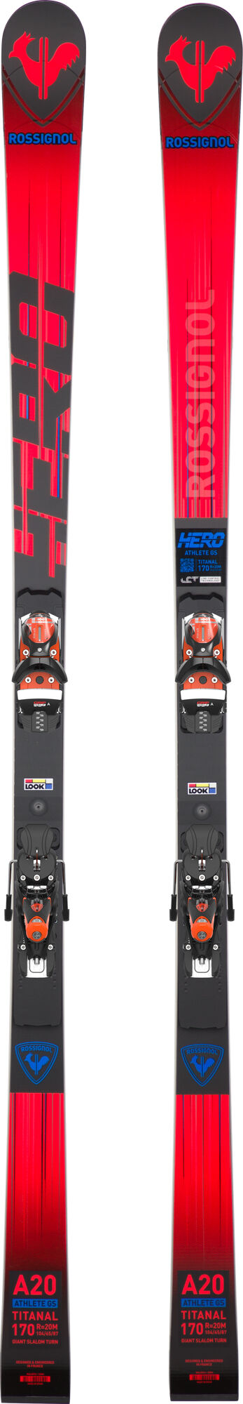 Skis racing unisexe HERO ATHLETE GS 170-185 R22