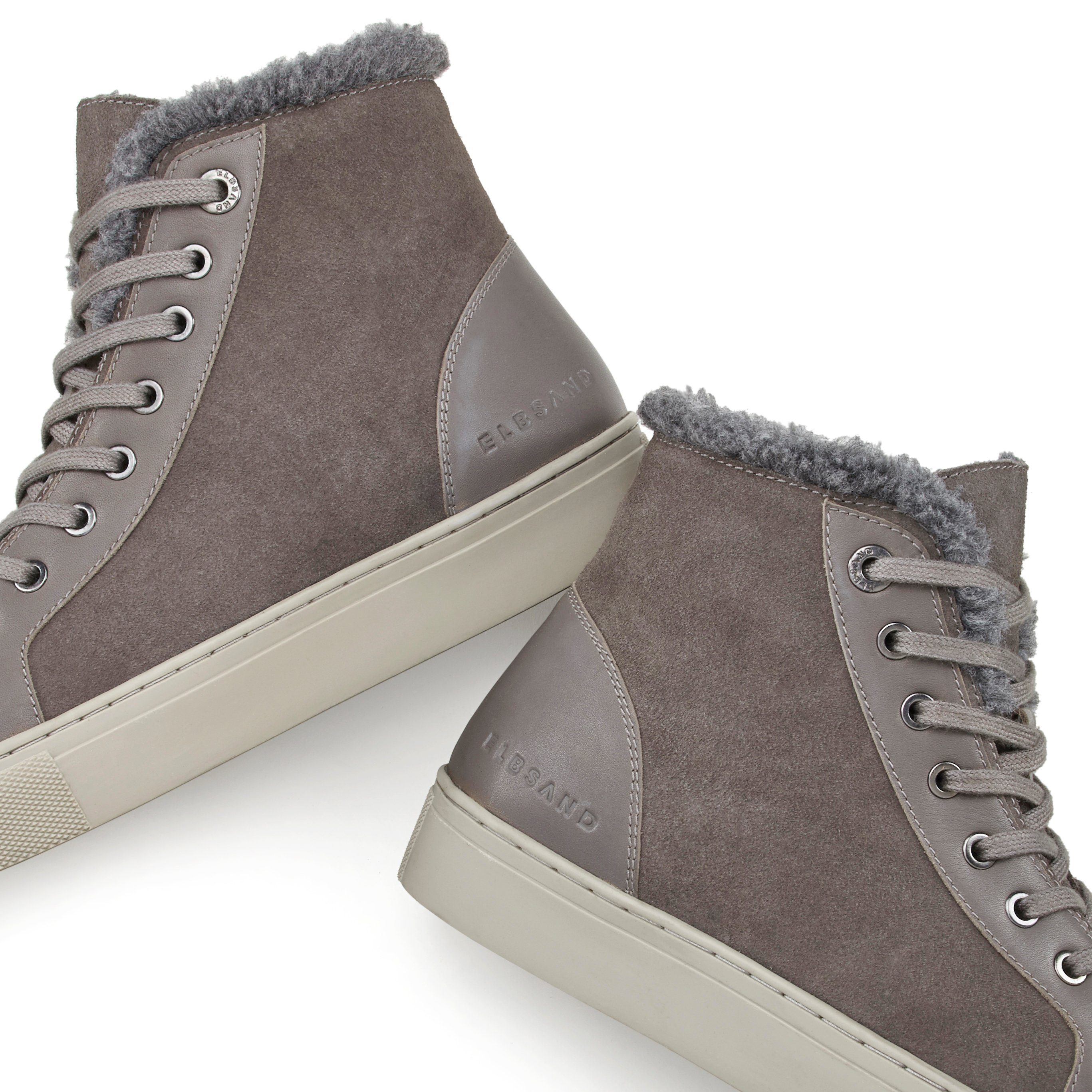 Elbsand Schnürboots High-Top-Sneaker, Stiefelette, Winterboots aus Leder