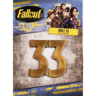 Fallout Ansteck-Button Vault 33