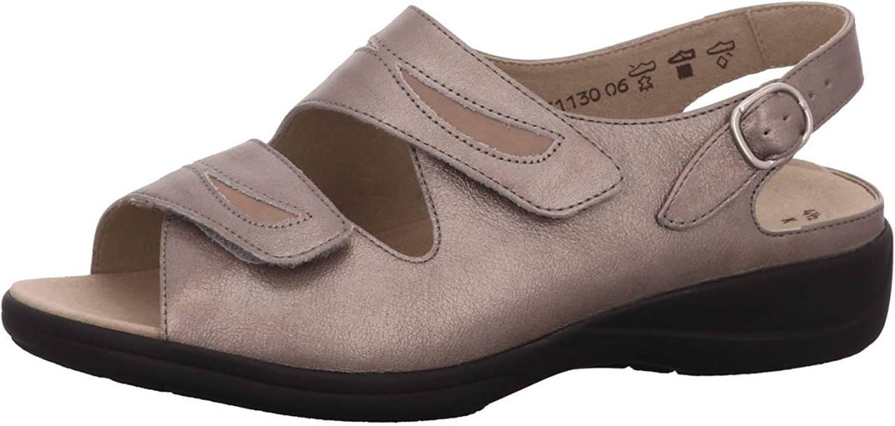 SOLIDUS Klassische Sandalen taupe Lia fango