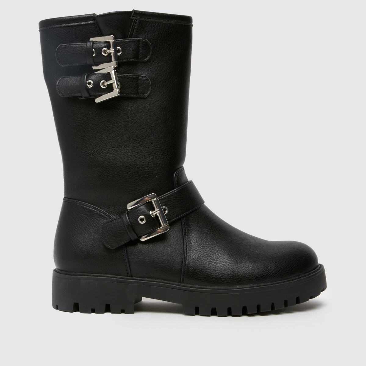 Schuh črni motoškornji cassia za dekleta