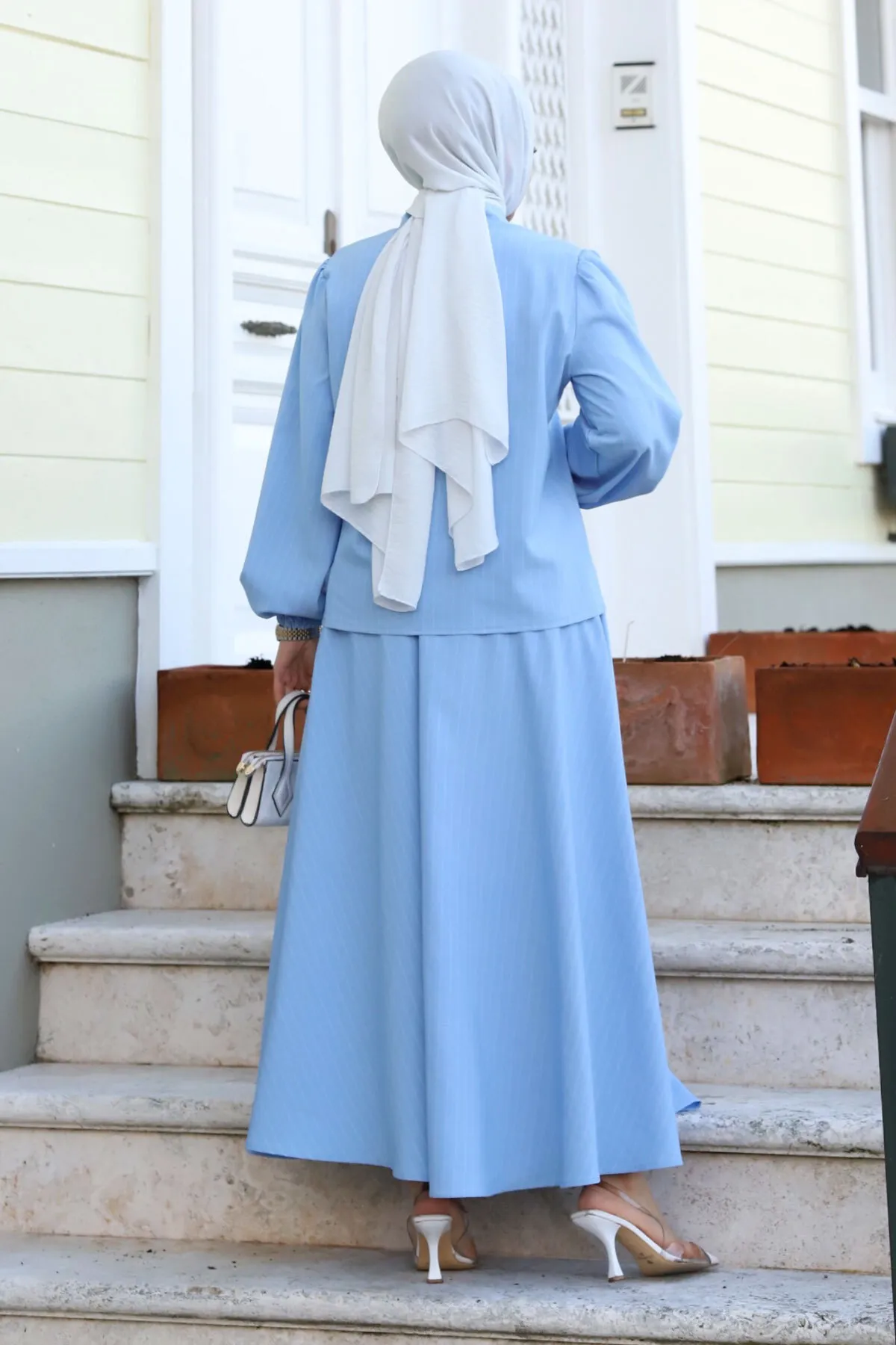 Tesettür Dünyası  Zweiteiler - Blau - Regular Fit