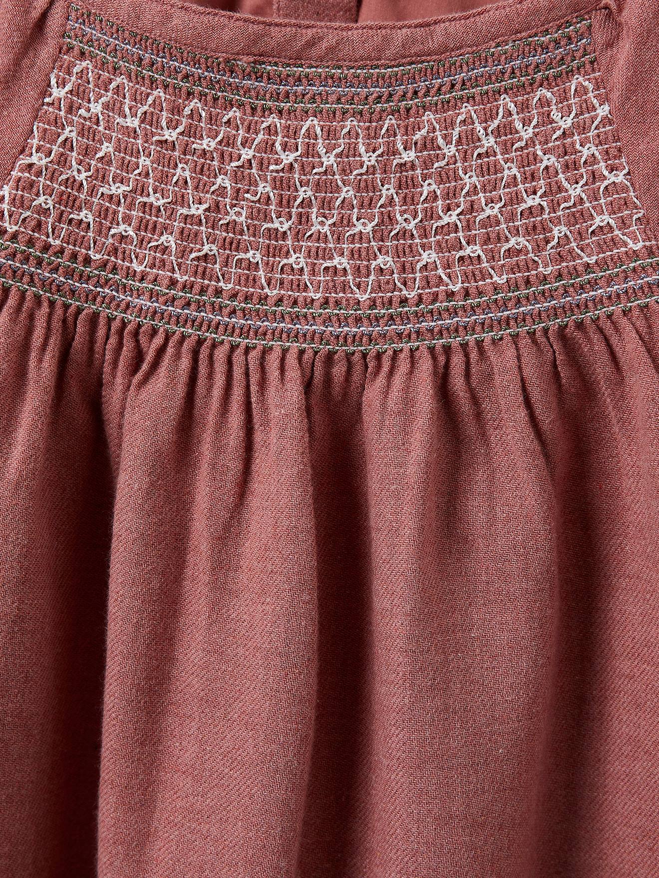 Cyrillus Gesmoktes Mädchen Kleid CYRILLUS - rosa