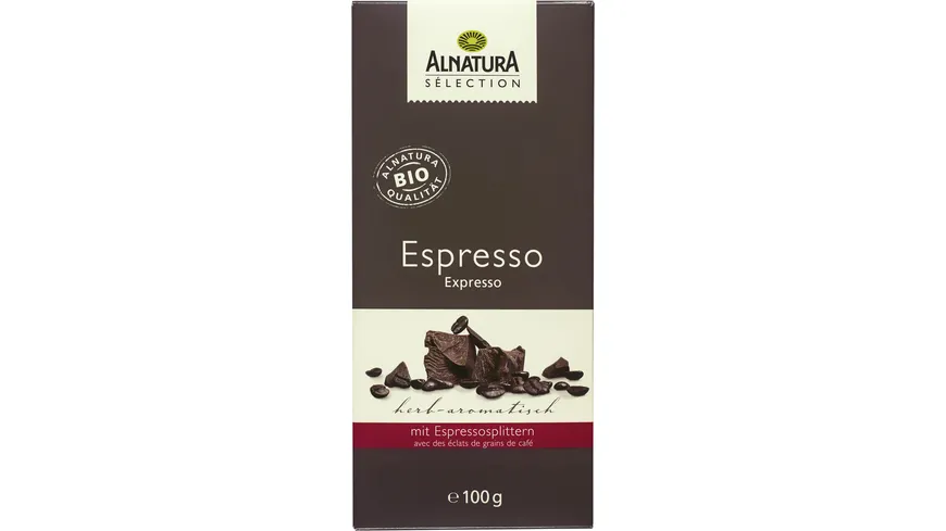 Alnatura Bio Sélection Espressoschokolade Sélection 100 g