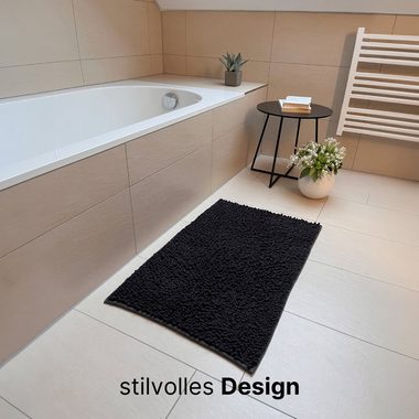 Badematte Badteppich rutschfeste Badematten, weicher und flauschiger Badteppich Novabad, rutschhemmend, beschichtet, Memory Schaum, trockene und schimmelresistente Badedecke, Memory Schaum, schnell trocknend, wasserabsoierend, fußbodenheizungsgeeigne