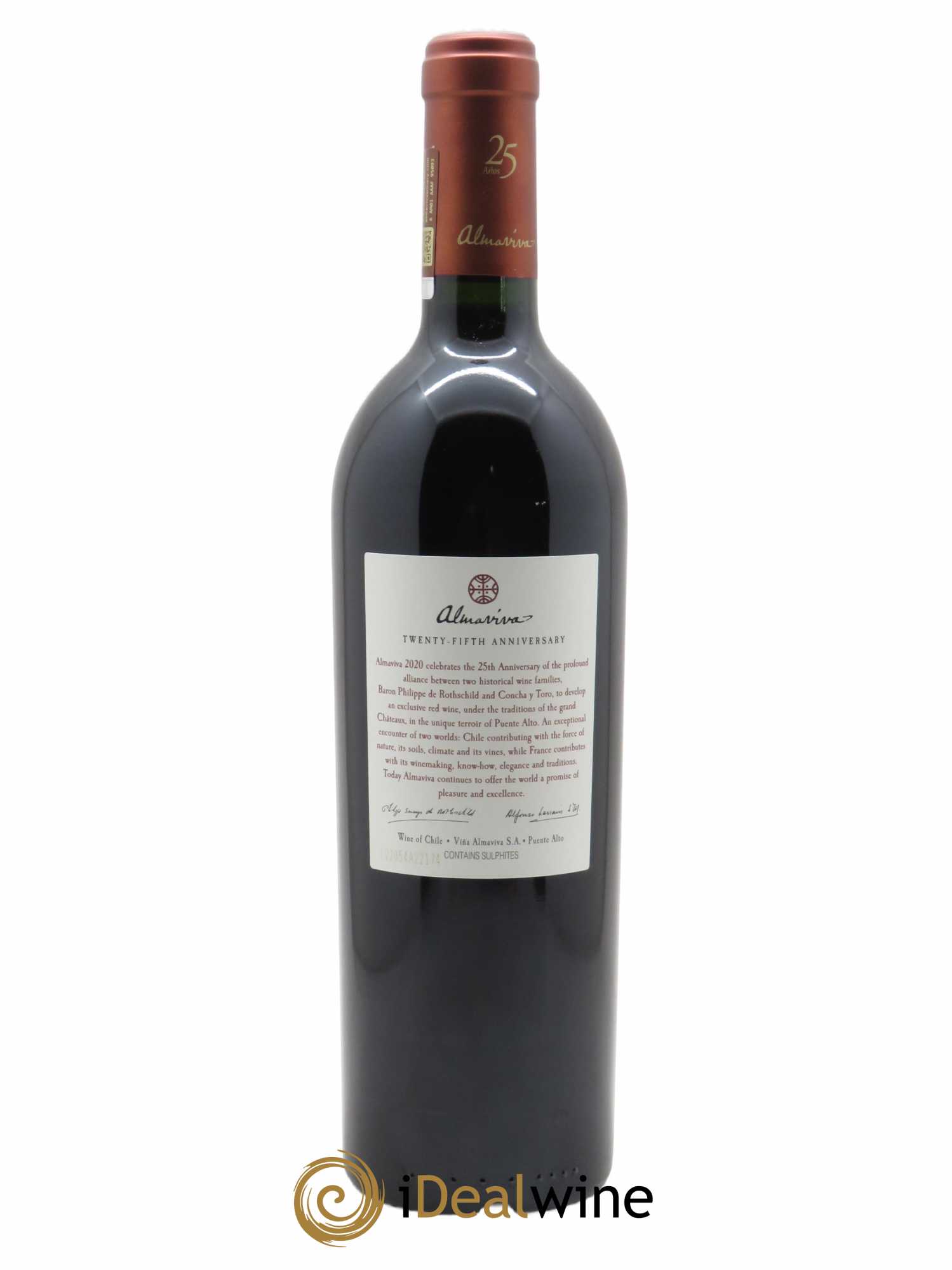 Chili Almaviva Baron P. de Rothschild Concha y Toro (CBO à partir de 6 BTS) 2020 - Lot de 1 Bouteille