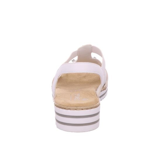 RIEKER Klassische Sandalen weiss