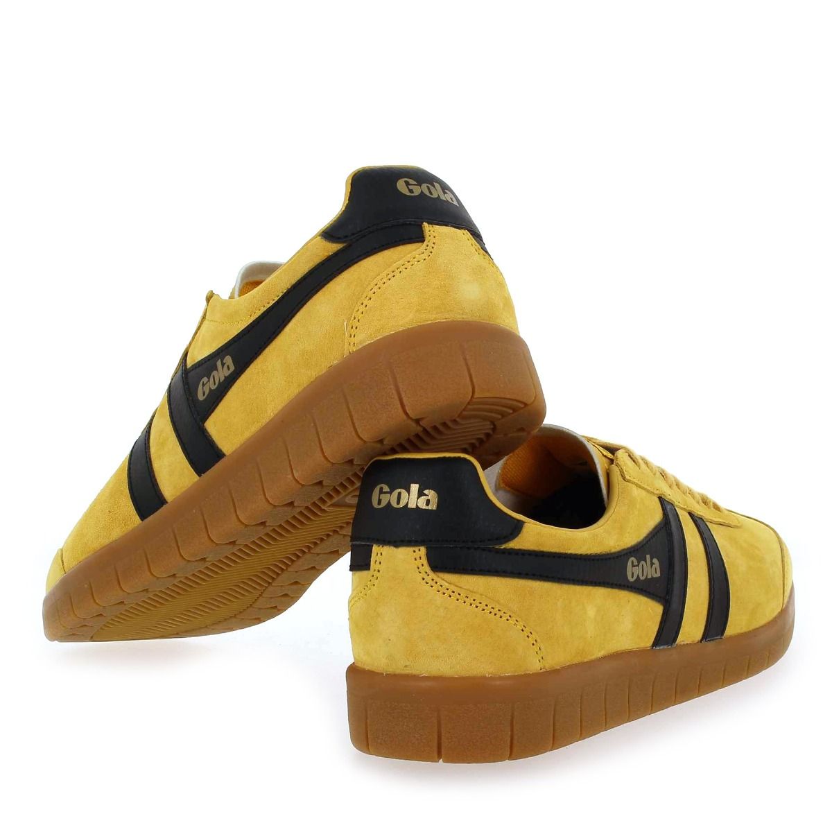 Gola  HURRICANE SUEDE CMB046 - Jaune Noir