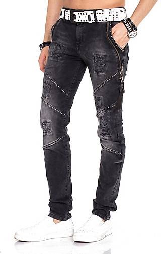 Cipo & Baxx Jeanshose mit Gürtel im Straight Fit-Schnitt